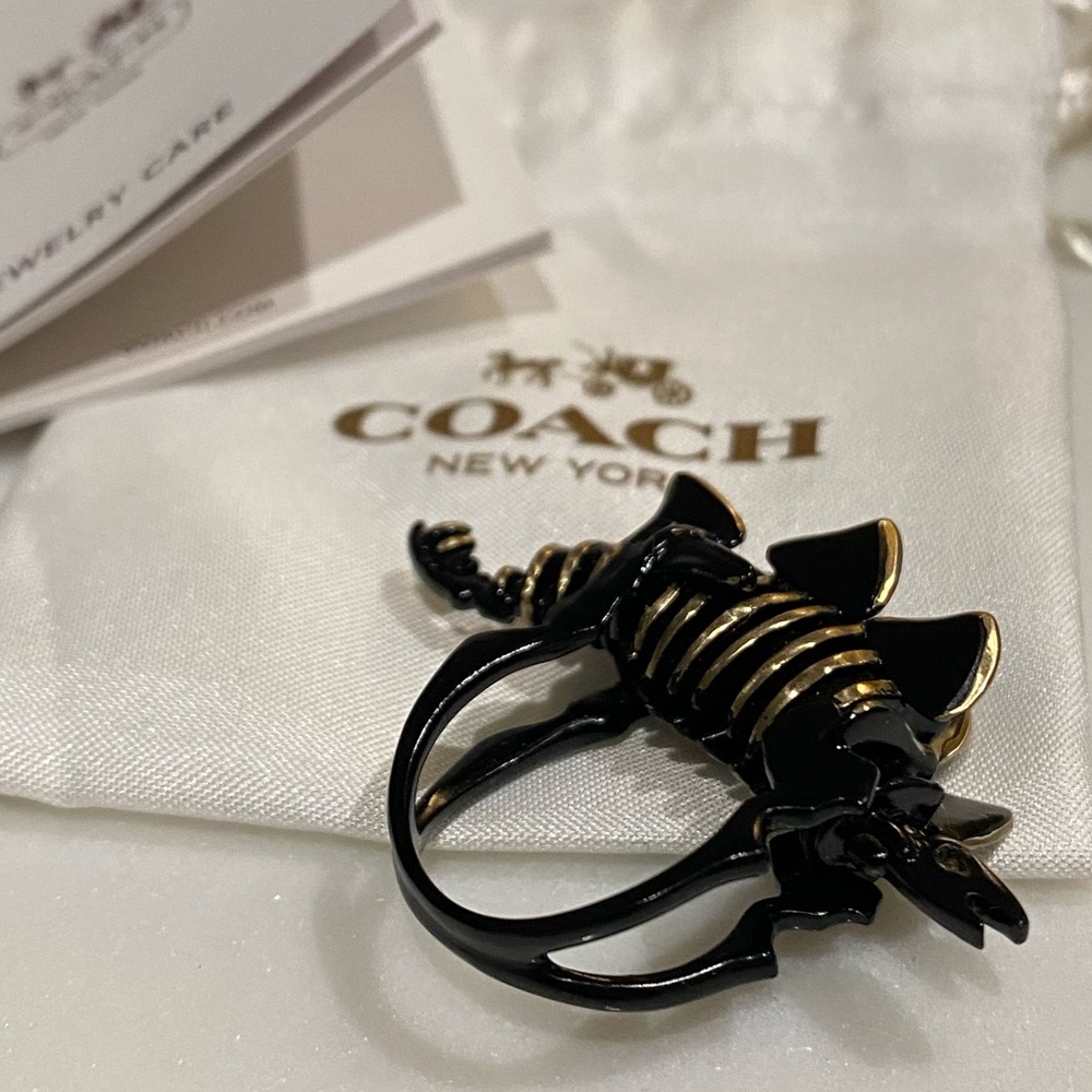 RARE NWOT Coach Steggy ring Size 6
